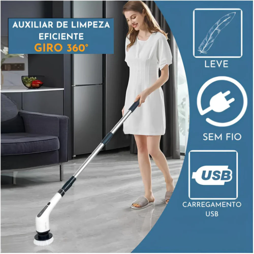 PowerClean - Escova Elétrica Multiuso 9 em 1