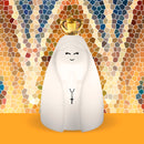 Luminária Nossa Senhora Aparecida LED - Oratório com Luz Indireta Bivolt para Decoração Religiosa