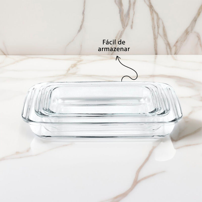 Travessas de Vidro Premium