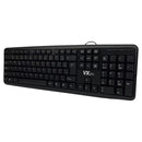 Teclado VXPRO KB110 USB Com Fio ABNT2 Preto Idioma Português