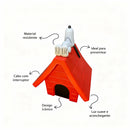 Luminária 3D Casinha Snoopy Peanuts - Decoração Criativa Bivolt com Efeito Luz