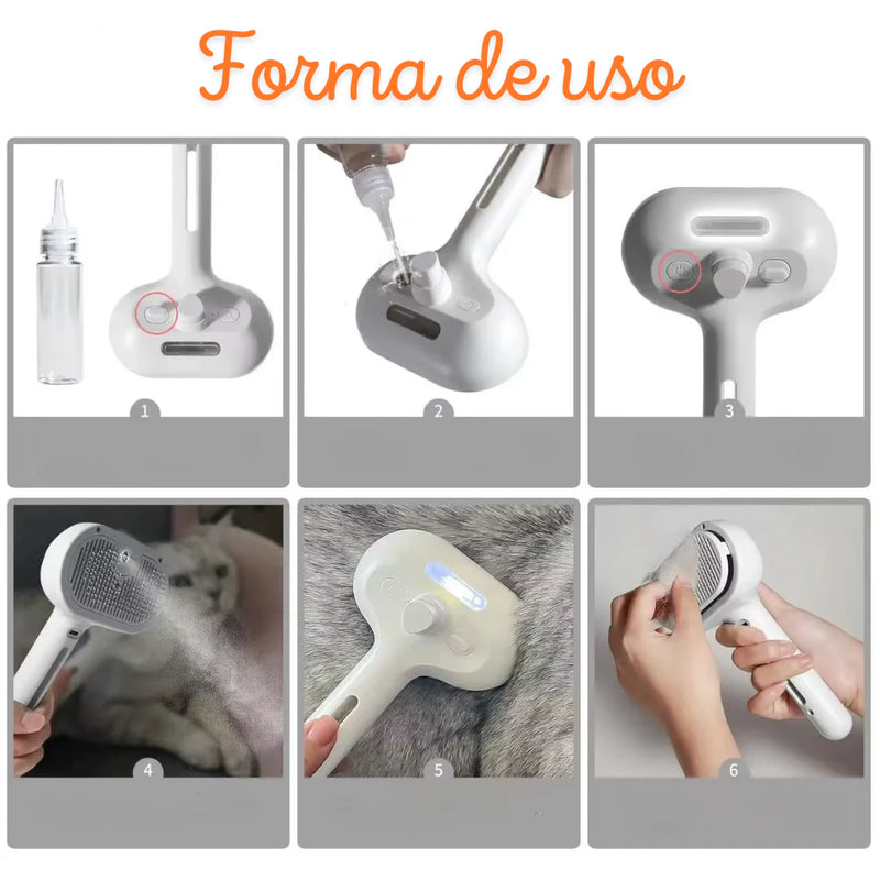 Escova PetClean - Removedora de Pelos 3 em 1