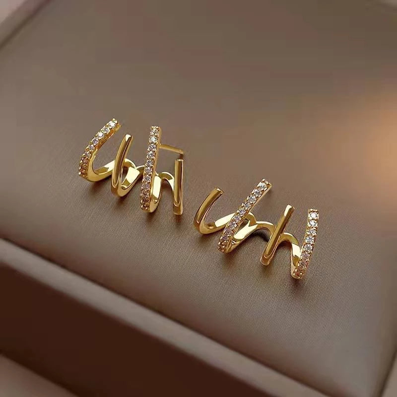 Brincos Star Point Folheado a Ouro 18k/Prata 925