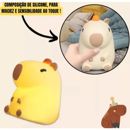 Capivara Glow – Luminária LED Noturna
