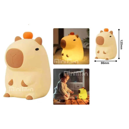 Capivara Glow – Luminária LED Noturna