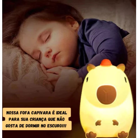 Capivara Glow – Luminária LED Noturna